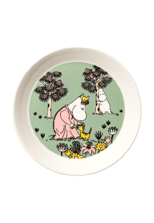 Arabia Mumin tallrik 19cm Omtanke Mattallrikar Grön 19 CM