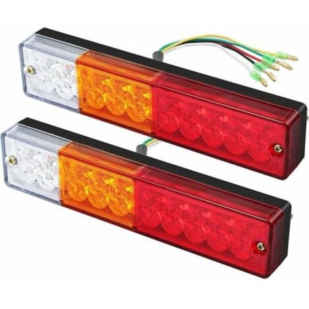 Universal 40 LED Bremselys Blinklys Kit 12V/24V til Trailer Campingvogn Båd Autocamper[YJD]