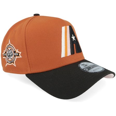 New Era - Marrón adjustable Gorra - Hatstore Exclusive x Houston Astros 9FORTY Rust/Black/Pink A-frame Adjustable @ Hatstore