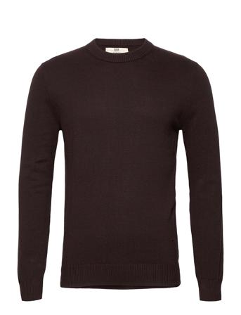 Jonas Slim Round Neck Knit Brown Bertoni