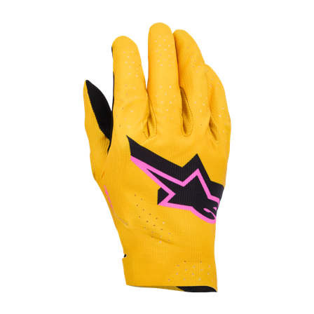 Alpinestars Supertech Crosshandskar Guld/Svart/Rosa XL