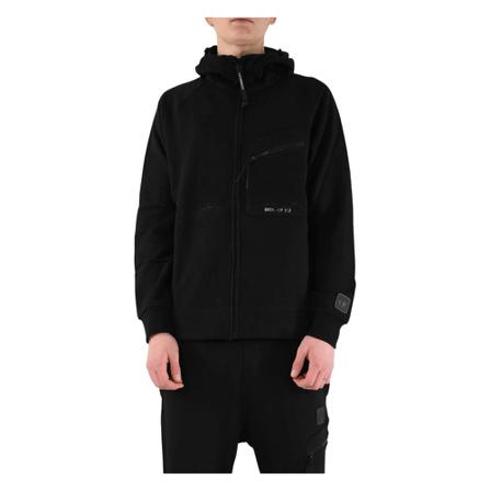 C.p. Company Chest-Pocket Zipped Sweatshirt Sort, Herre Trøjer