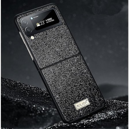 Etui Kompatibel med Samsung Galaxy Z Flip 5 Luksus Glitter Stjerne Bakdeksel for Z Flip 5 for Kvinner