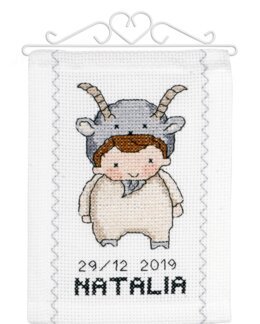 Broderipakke Veggteppe Steinbukk - Permin