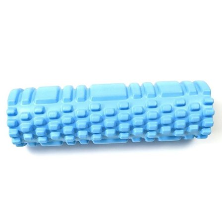 Gym og Pilates med 26 cm yoga roller ryggmassasje yogablokk roller hjemmetreningsutstyr blå