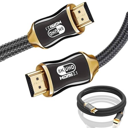 HDMI 2.1 Kabel 8K 60Hz 4K 120Hz Guldpläterad 3 m