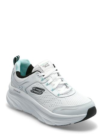 Womens Relaxed Fit: D'lux Walker - Infinite Motion Low-top Sneakers Hvid Skechers