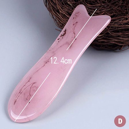 Gouache Skrape Naturlig Stein Gua Sha Kam for Hode Kroppsmassasje Meridian Skraping Refleksologi Blodsirkulasjon Jade Terapi Verktøy