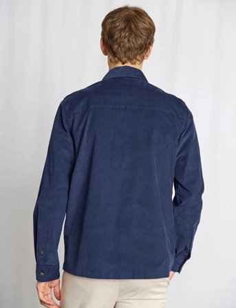 Bruun & Stengade Bs Onier Overshirt Shirt - Navy - L