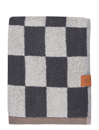 Retro Towel Home Textiles Bathroom Textiles Towels & Bath Towels Bath Towels Grey Mette Ditmer