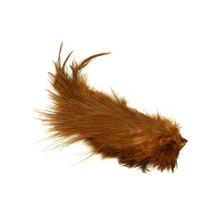 Whiting Bird Fur - White dyed Brown