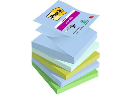Post-it Notes Supersticky Z-blad Oasis Collection 76x76mm 5/fp - Lyreco - Kontorsmaterial - Notes och Post-It - Notes - Z-block
