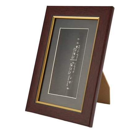 Miniatyr fløyte utsøkt farge fotoramme pakket elegant holdbar mini fløyte modell for bordhylle skap