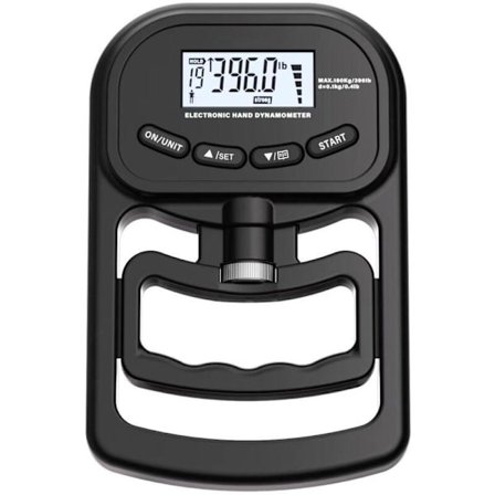 Oppladbar digital håndkraftmåler 180 kg grepsstyrketrener med LCD-skjerm for sportsfitness