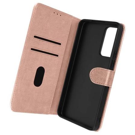 Fodral för Xiaomi 12T och 12T Pro Flip plånboksställ Funktion Rose Gold