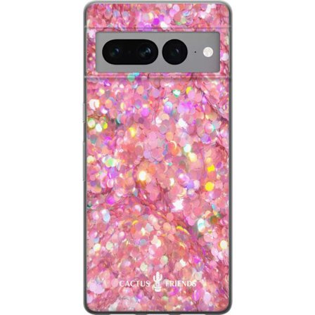 Kompatibel Mobilcover til Google Google Pixel 7 Pro Cactus and Friends – PinkGlitter