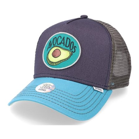 Djinns - Blau Trucker Cap - Hft Cap Food Avocado Navy Trucker @ Hatstore