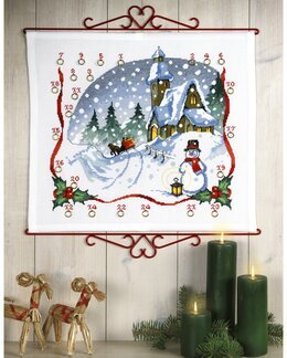 Broderikit Kalender Julkyrka