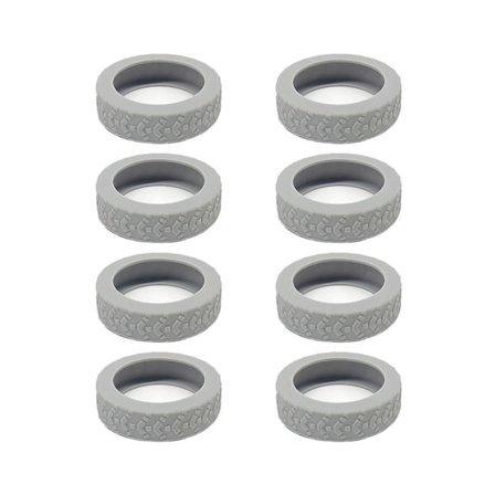 8 stk. Bagage Hjulbeskyttere Kuffert Hjulbeskyttere GRÅ