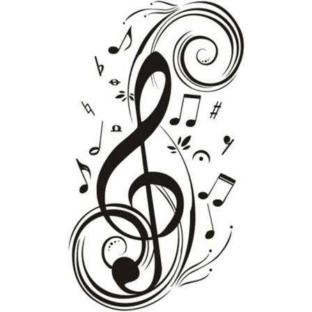 Kreativa väggdekaler Heminredning Väggdekaler Vardagsrum Väggdekaler Design Sovrum Diy Dekor PVC-dekaler Musiknoter Väggdekaler 73x43cm