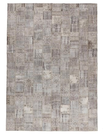 Vintage Duży Patchwork Dywan 426X600 Wełna