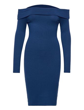Ines Dress Swtr Dresses Bodycon Dresses Marineblå GUESS Jeans
