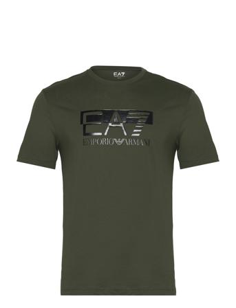 T-Shirts T-shirts Short-sleeved Kakigrønn EA7*Betinget Tilbud
