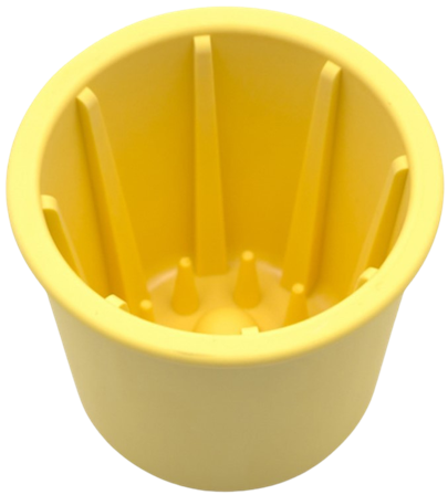 Fiboo Fibeek Slowfeeder-kopp Gul