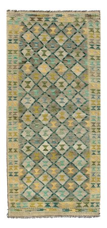Kilim Afghan Old Style Rug 88X200 Runner Wool, Afghanistan