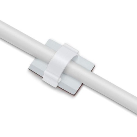 Justerbare selvklebende kabelklemmer for fiberoptisk kabelhåndtering, ledning og kabelbinder i hjemmet eller på kontoret (pakke med 100)