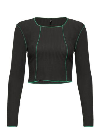Onlkrill L/S Cropped Top Cs Jrs Black ONLY