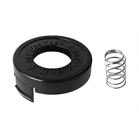 För Black & Decker ST1000 / ST3000 / ST4000 / ST4500 Gräsklippare Spolkåpa + Fjäder, 682378-02 DC