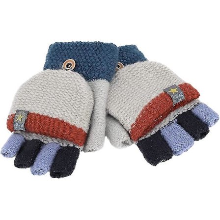 Strikkede Halvfinger Handsker Unisex Varme Handsker Til Piger