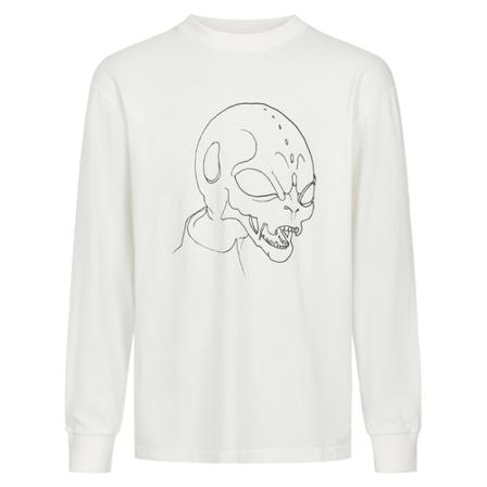 Han Kjøbenhavn Boxy Tee Long Sleeve vit, Herr Långärmade t-shirts, Herr, Storlek: S