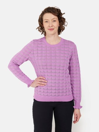 BRANDTEX - Strik - Lilla