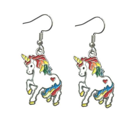 Örhängen Enhörning Unicorn Regnbågsfärgad Sagoväsen Multifärg