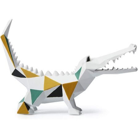 Krokodille dekorativ dyrestatue statue kunst harpiks skulptur