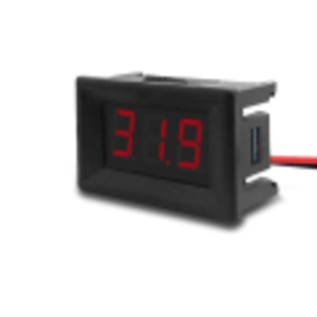 Voltmeter 3-30v DC digital for bil, båt, campingvogn og bobil 12v 24v