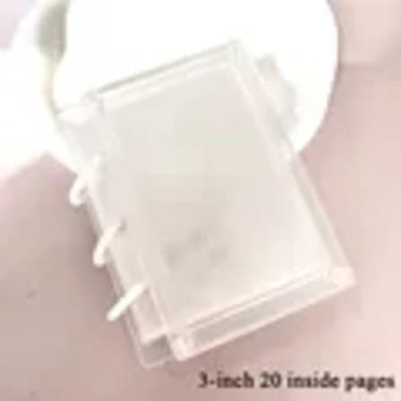 Akryyli läpinäkyvä valokuvanpidike 3 tuuman kansio valokuva-albumi irtolehti Idol valokuvat keräilykirja Diy luova korttipidike card book