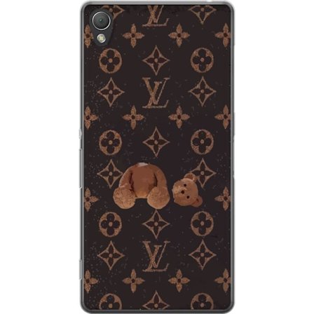 Yhteensopiva Puhelinkuori Sony Sony Xperia Z3 Ylellinen monogrammikuvio rikkinäisellä nalletaustalla pimeässä muotiestetiikassa