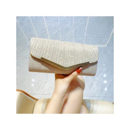 Kvinnors Aftonväskor Glänsande Rosett Clutch Bröllop Glitter Strass Clutch Party, Bal Handväskor