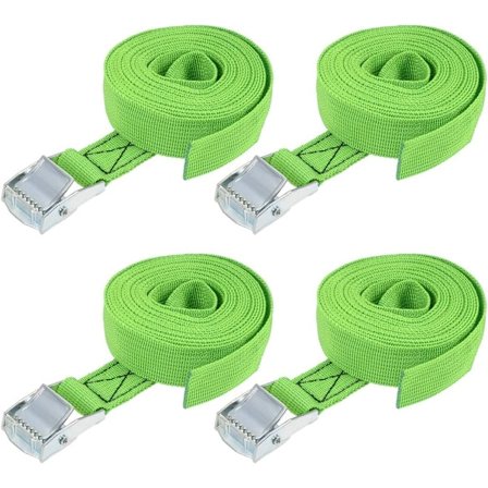 Pakke med 4 Spændebånd med Cam-spænde Lashing Strap 25mm*3m 550lb 2