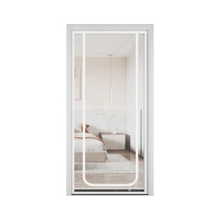 Kissan ja pentujen karkaamisen estävä vetoketjullinen oviverho