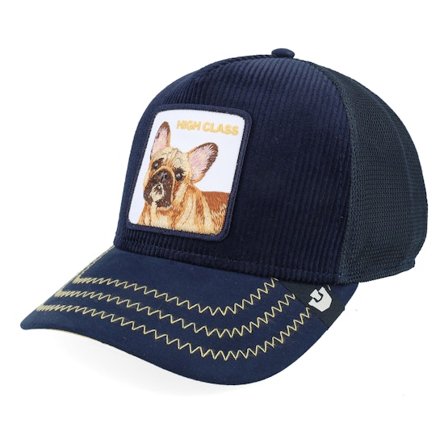 Goorin - Blå trucker Caps - High Class Remix Remix Multi Color Navy A-Frame Trucker @ Hatstore