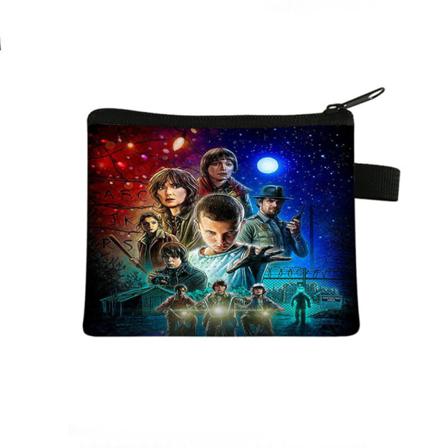 Stranger Things 4 Kids Mini Myntväska Fyrkantig Dragkedja Bärbar