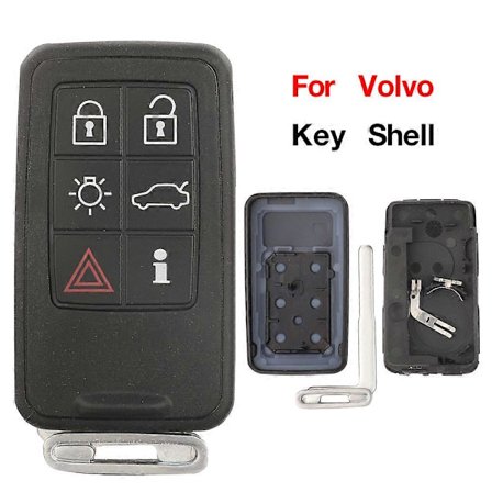 5/6 Painikkeinen Älykäs Auton Avaimen Kuori Volvo S60 V60 S80 XC70 XC60 V70 2008-2017 Kaukosäätimen Suojus Tarvikkeet [DB]