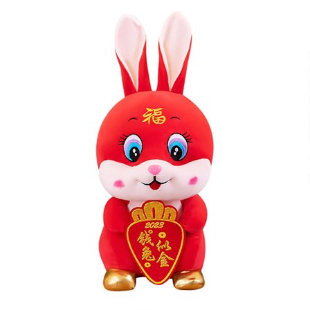 Bedårende kaninplysjleketøy Mini dyrekarakterer Egnet for hjemmekontor soveromsdekorasjon (42cm)