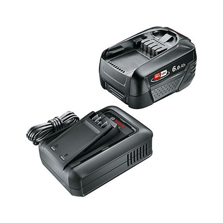BOSCH BATTERISETT 18V 6,0AH M/LADER AL18V-44