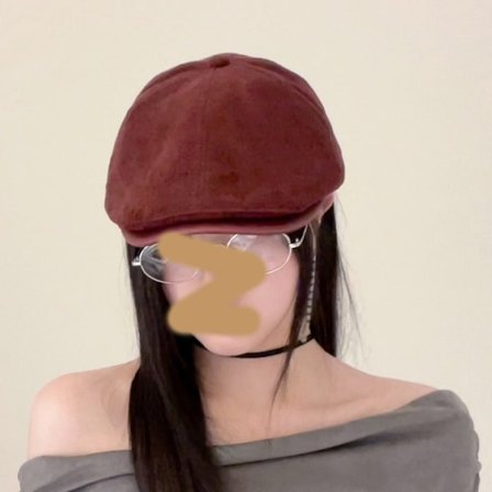 Alsidig beret til forår og efterår, sofistikeret Hong Kong-stil, bordeaux