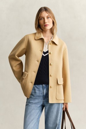 GANT Damen Handgenähte Jacke (M) Beige